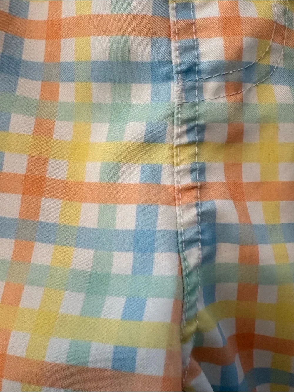 Ruggedbutts summertime gingham pastel swim trunks size 4t